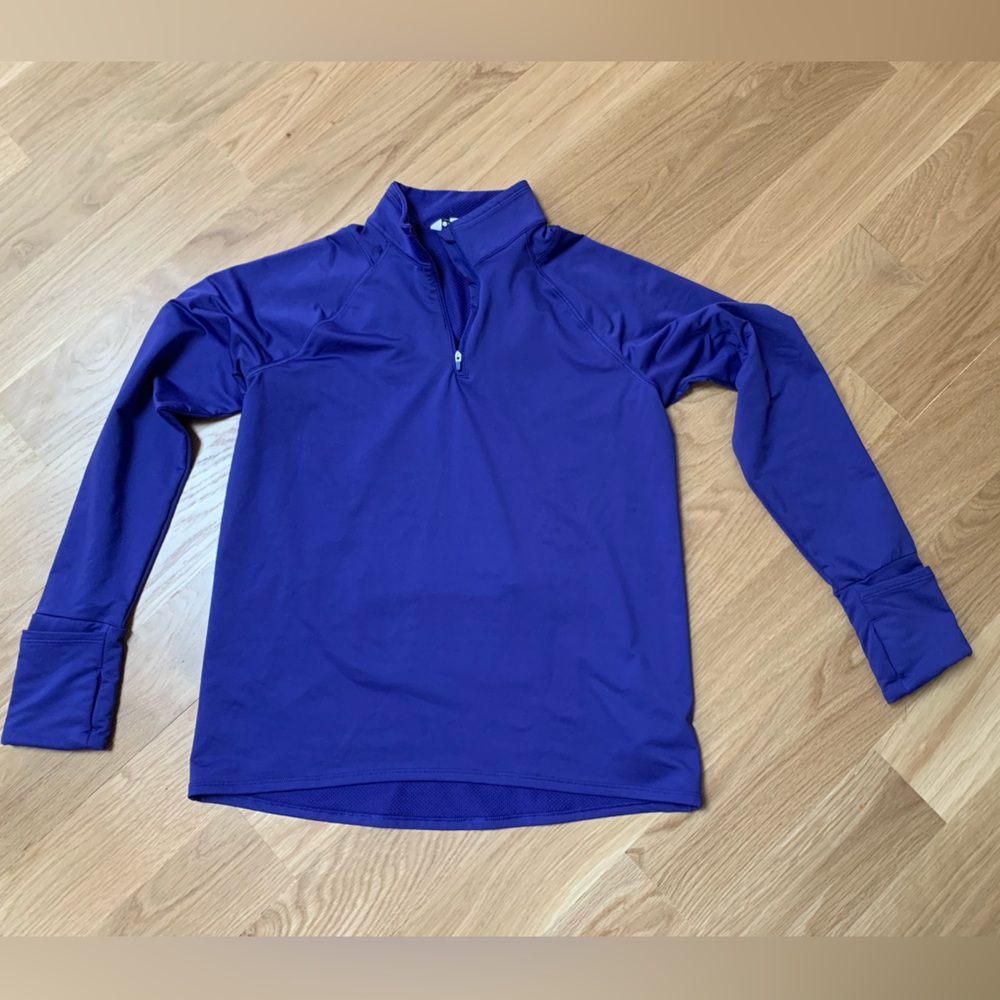 Athleta whistler half zip purple